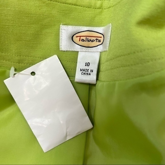 Talbots womens green one button boxy blazer size 10 - Picture 7 of 9